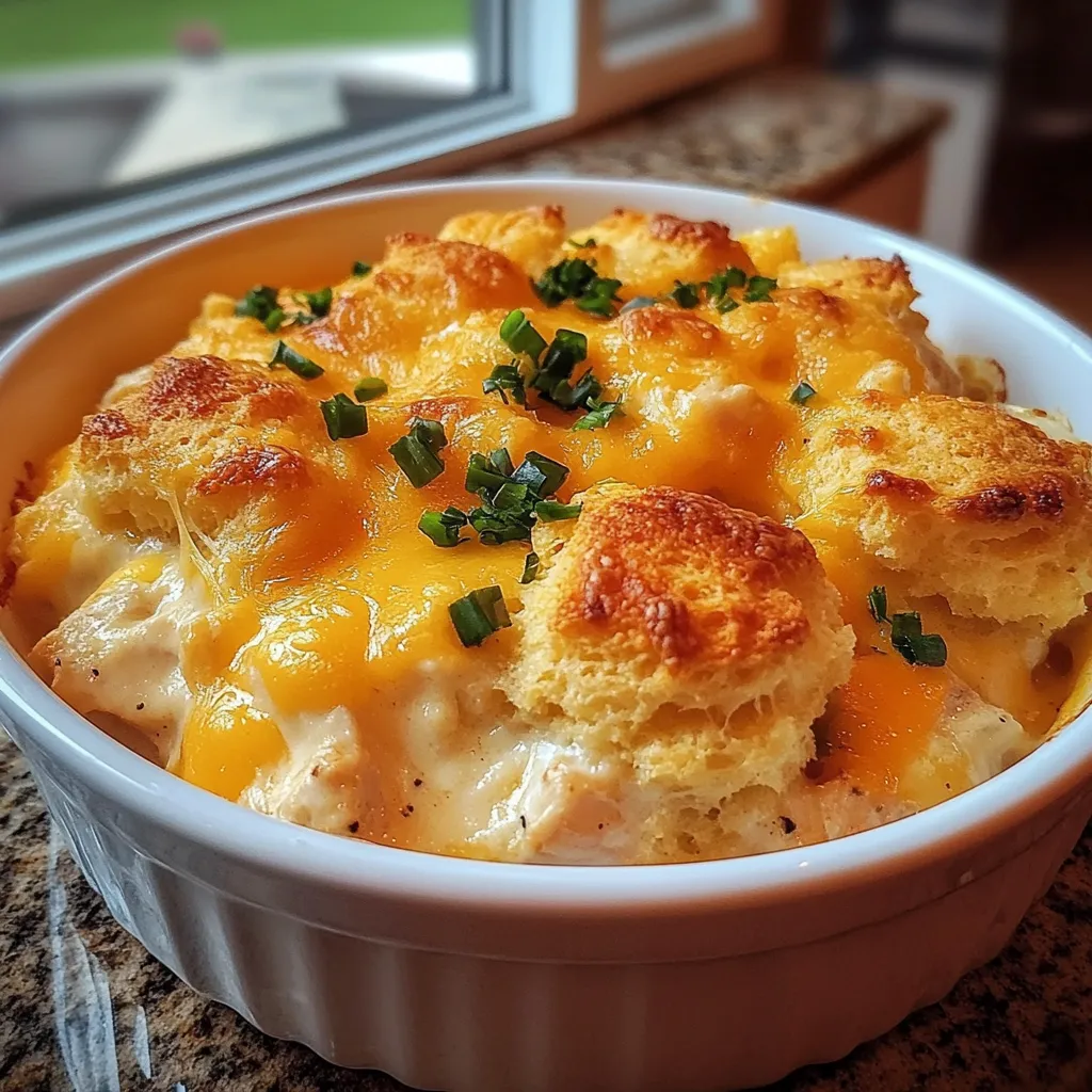 Chicken Biscuit Casserole Homemade