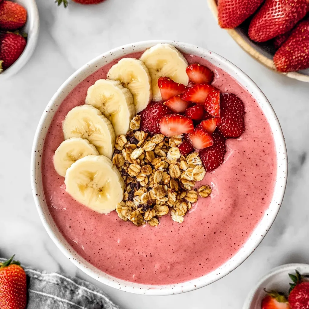 Strawberry Banana Smoothie Bowl