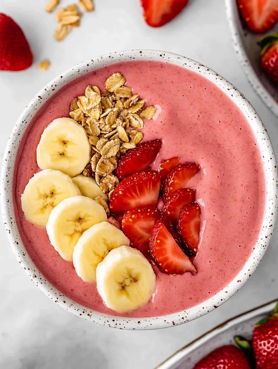 Strawberry Banana Smoothie Bowl Recipe