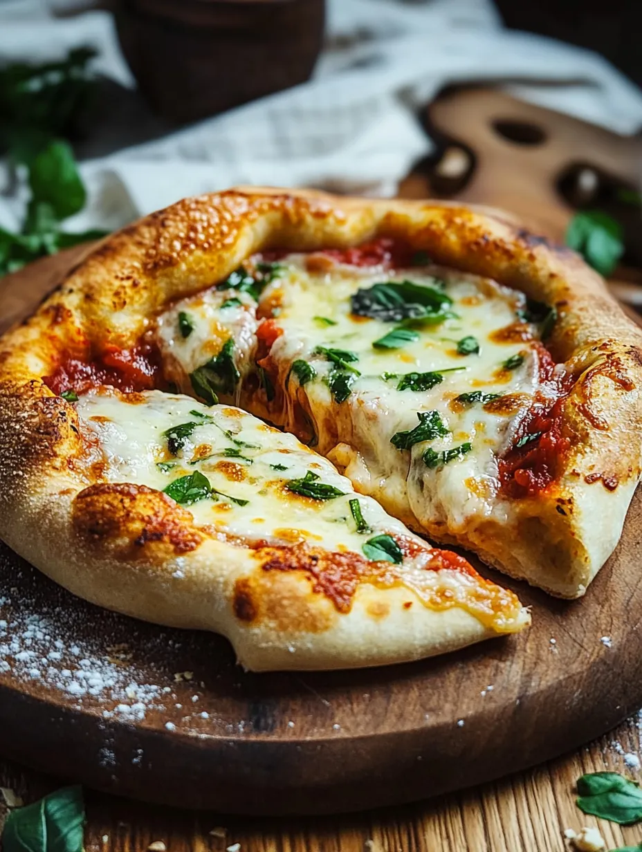 Stuffed Brie Cheese Pizza Homemade