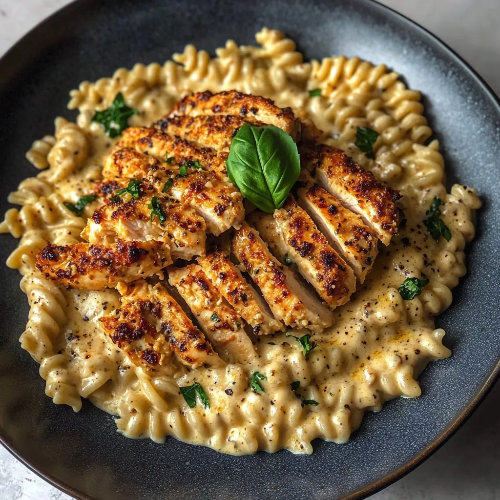 Creamy Chicken Garlic Parmesan Pasta Recipe