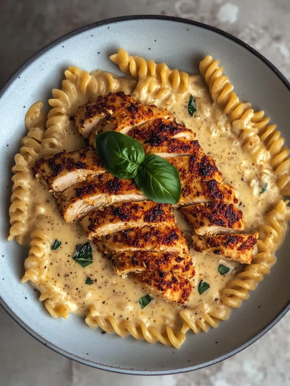 Easy Creamy Chicken Garlic Parmesan Pasta Recipe