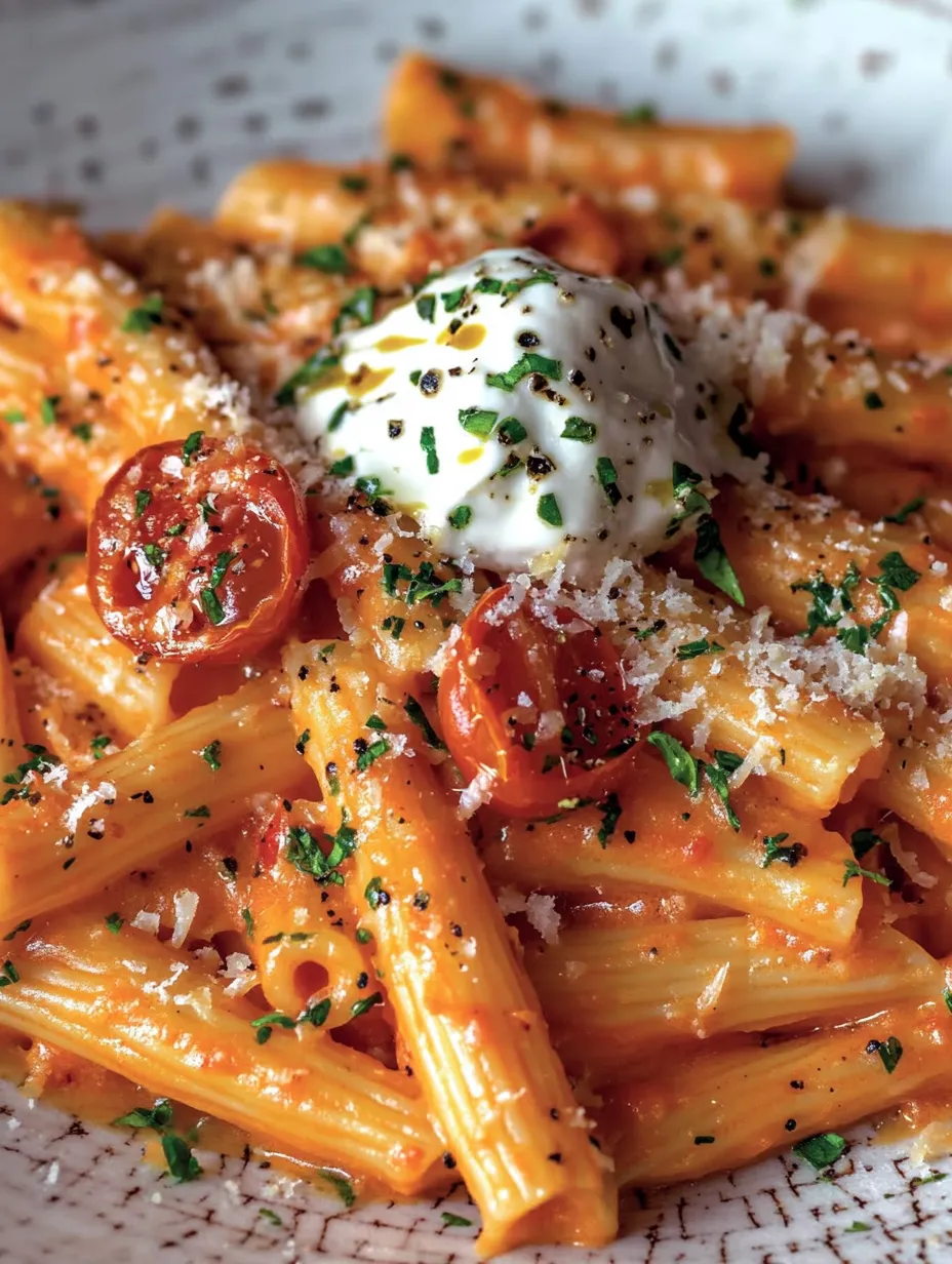 Creamy Tomato Garlic Pasta