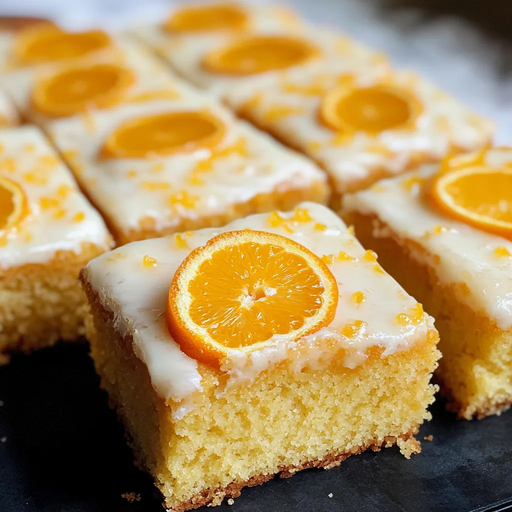 Orange Drizzle Traybake Cake