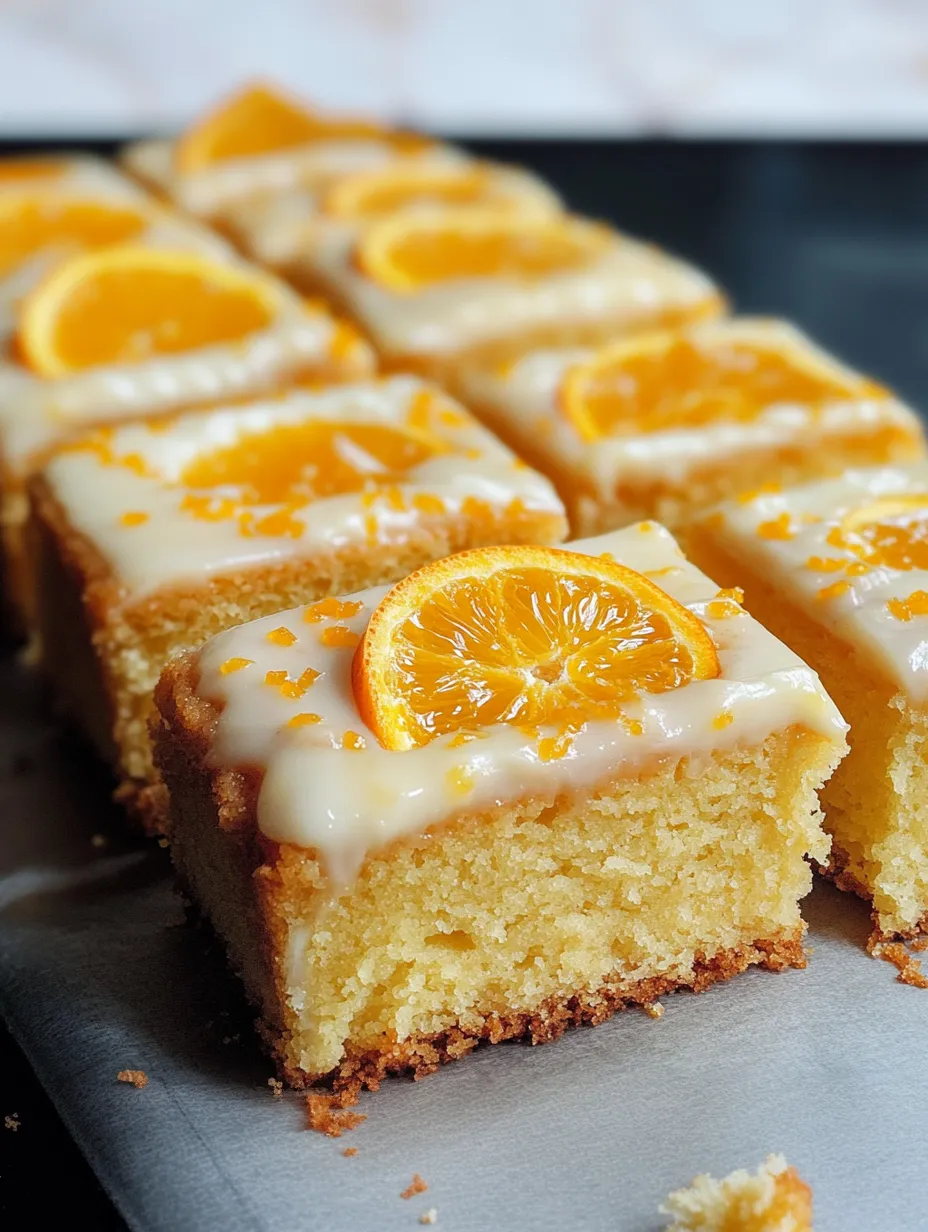 Orange Drizzle Traybake Cake Recipe