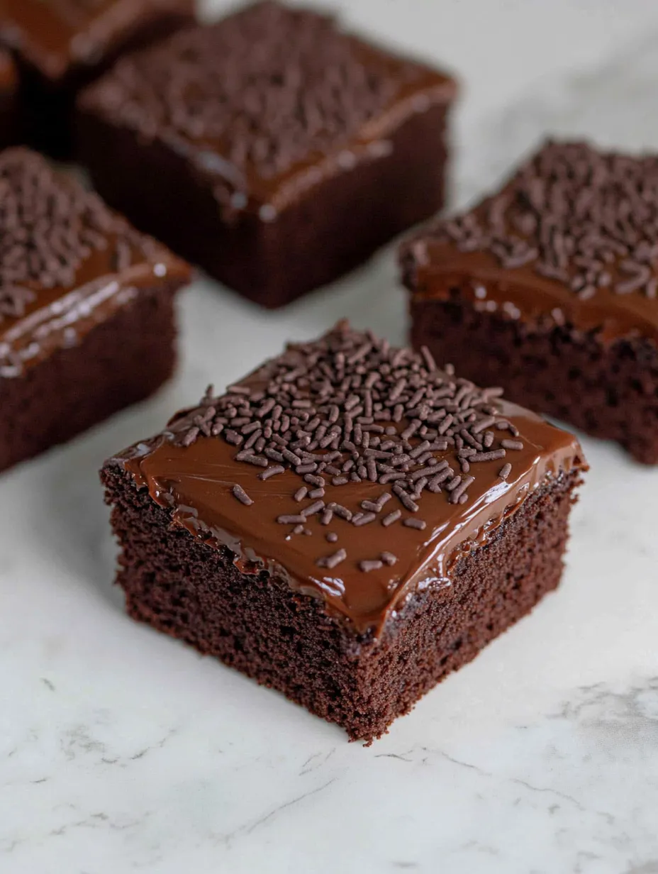 Old School Chocolate Traybake Cake Homemade