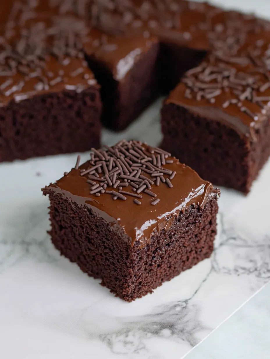 Old School Chocolate Traybake Cake Recipe