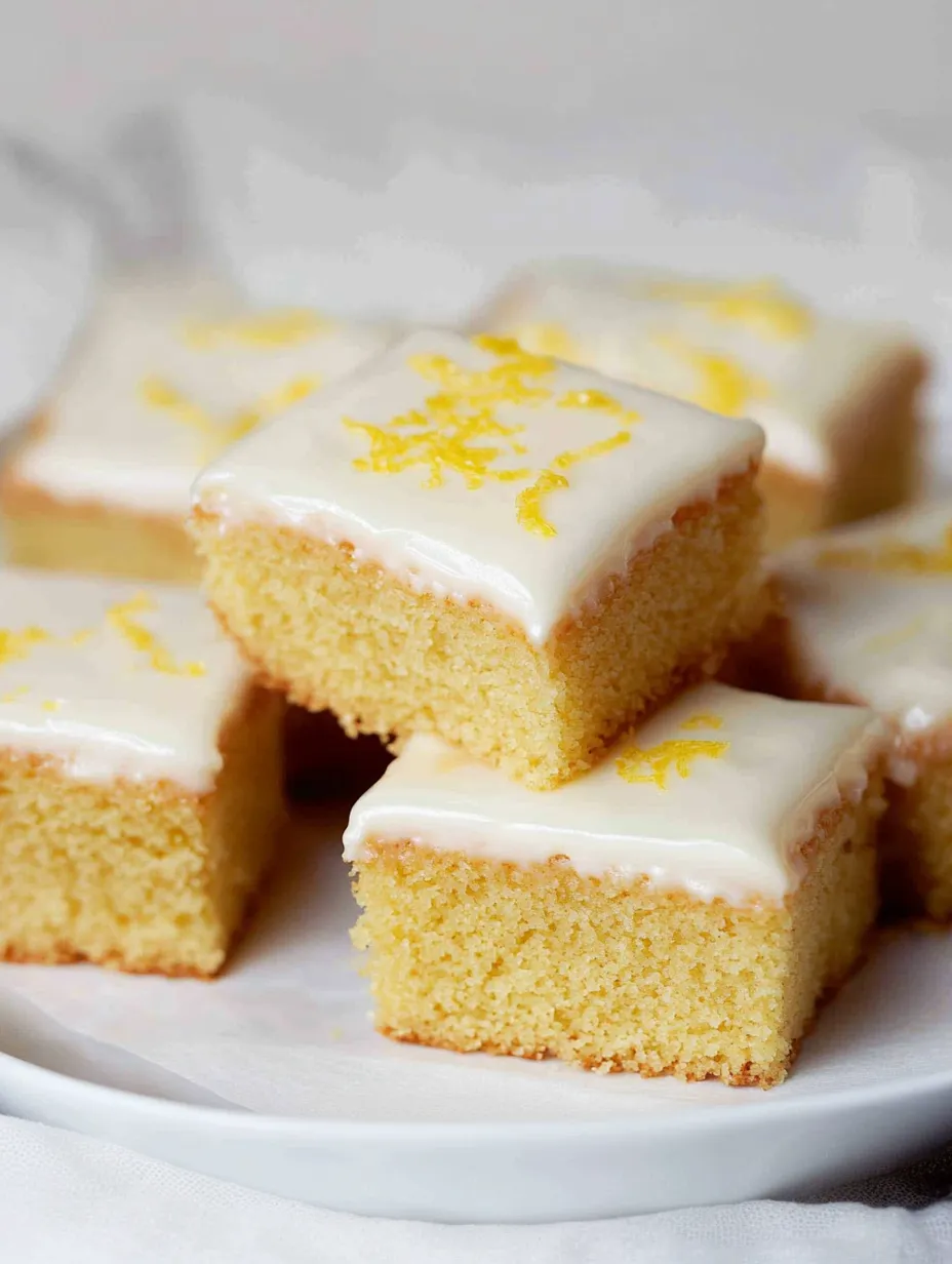 Easy Lemon Drizzle Traybake Cake Recipe