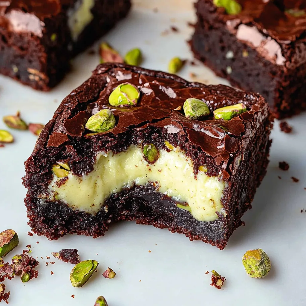 Pistachio Cheesecake Brownies