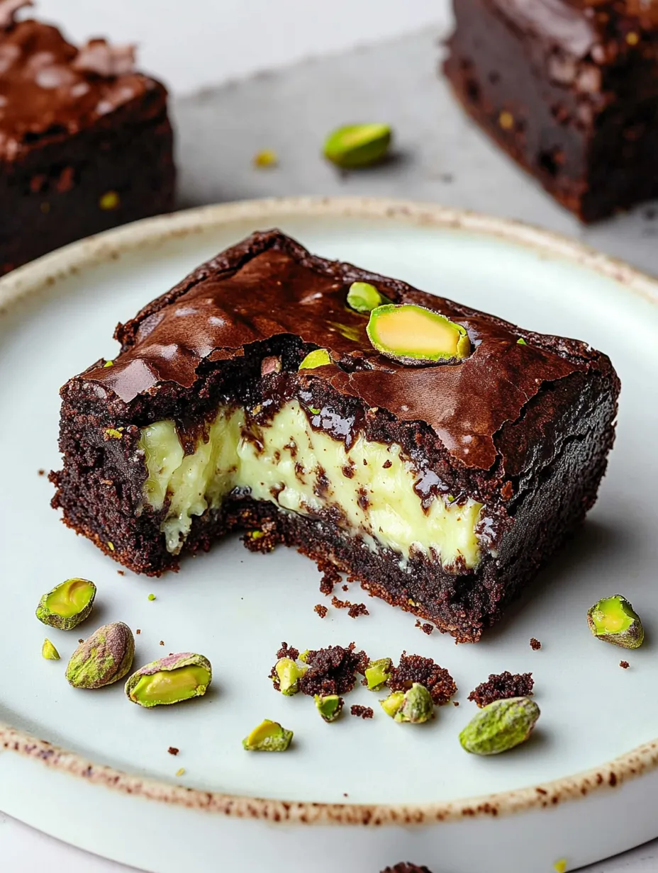 Pistachio Cheesecake Brownies Recipe