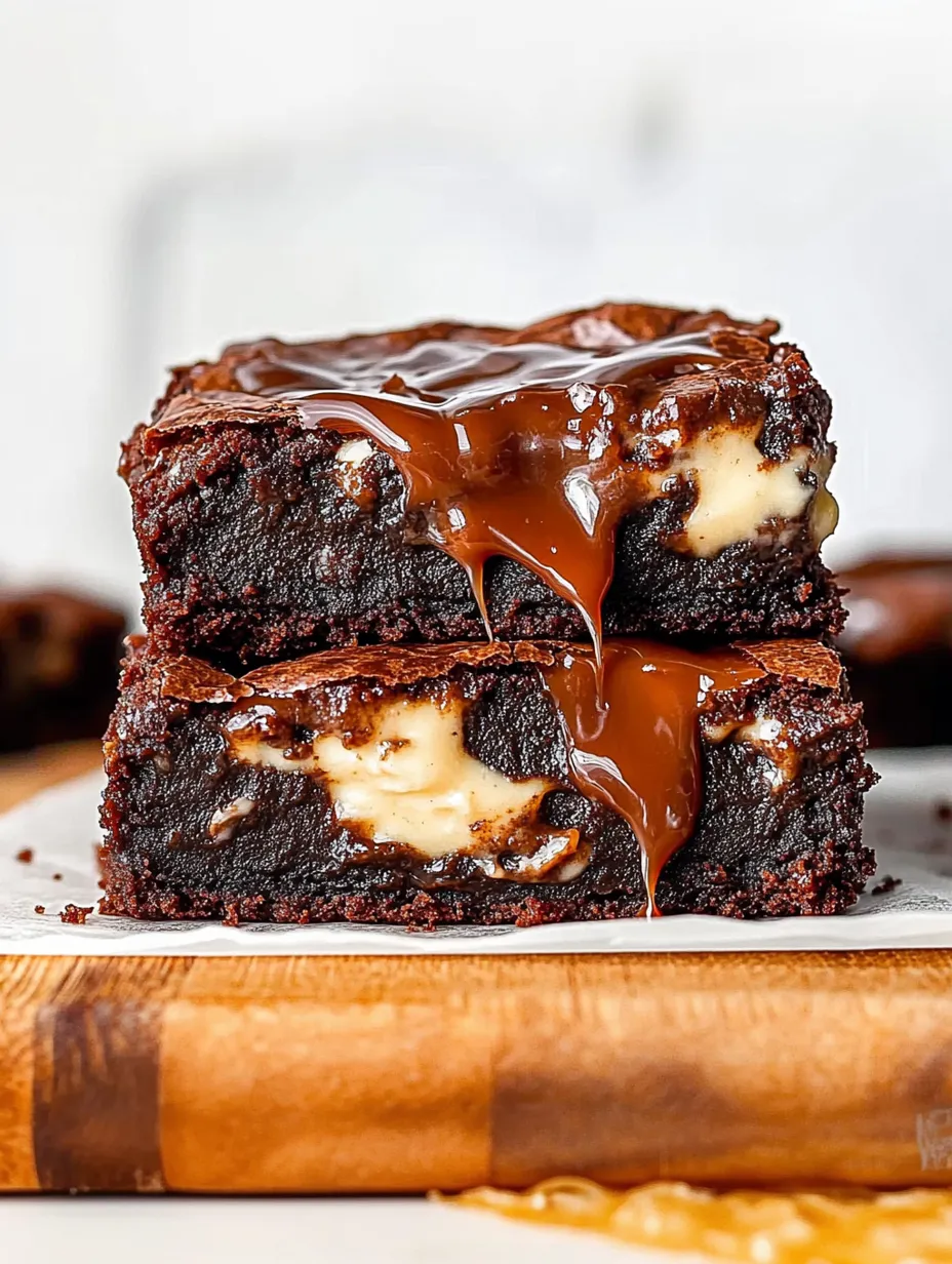 Caramel Cheesecake Nutella Brownies Recipe