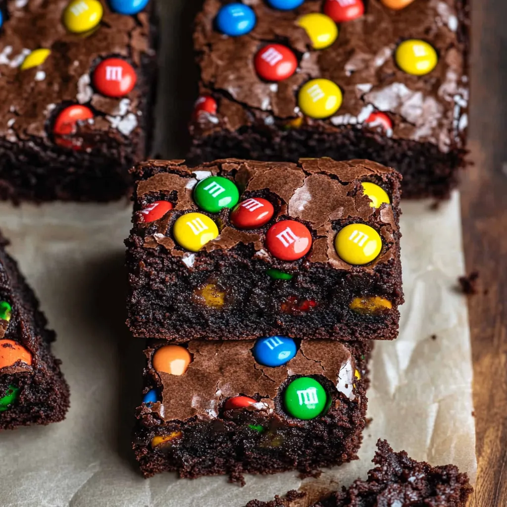 Fudgy M&M Brownies