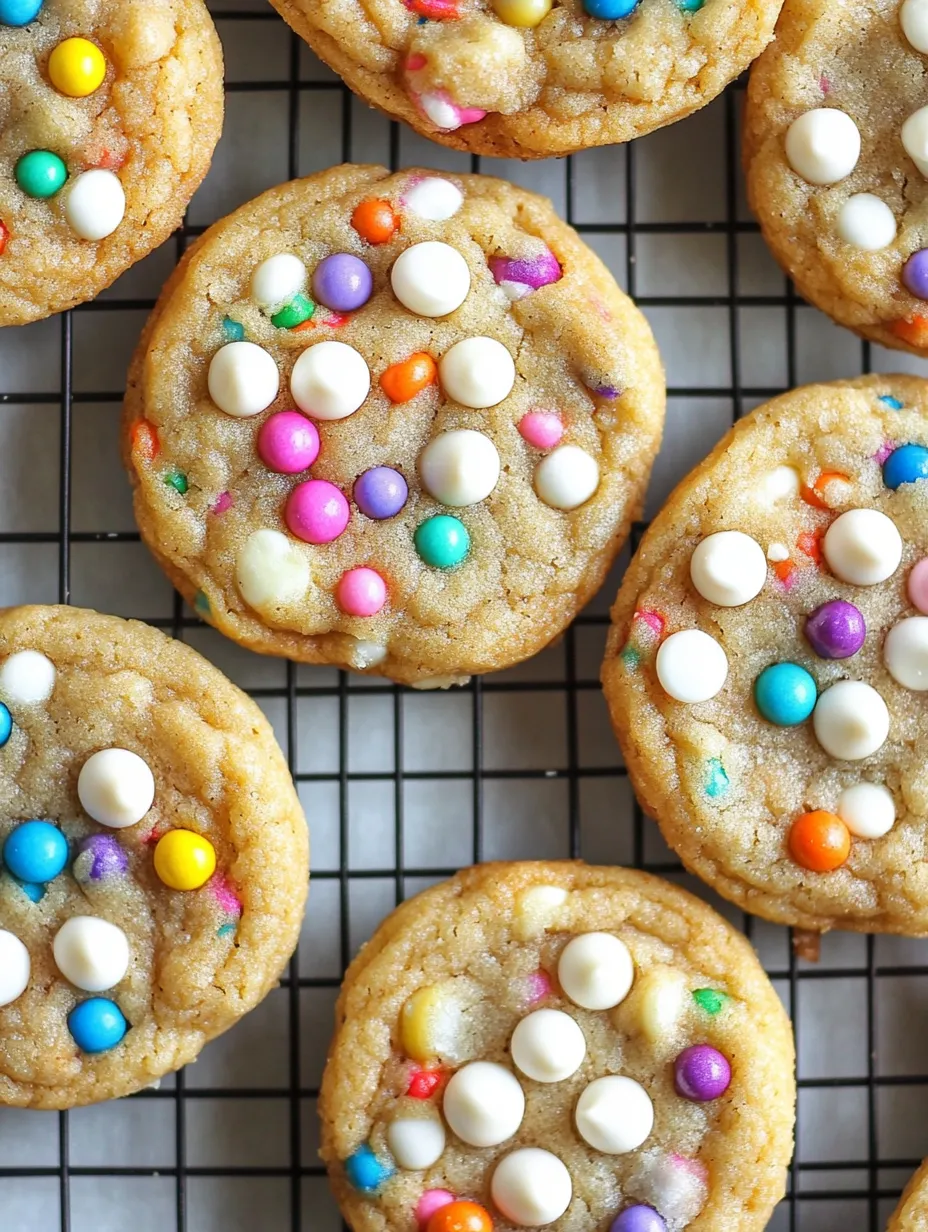 White Chocolate Confetti Cookies Homemade