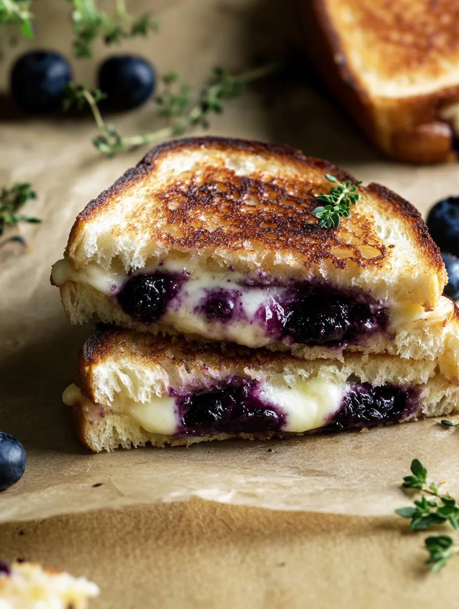 Blueberry White Cheddar Grilled Cheese Recipe