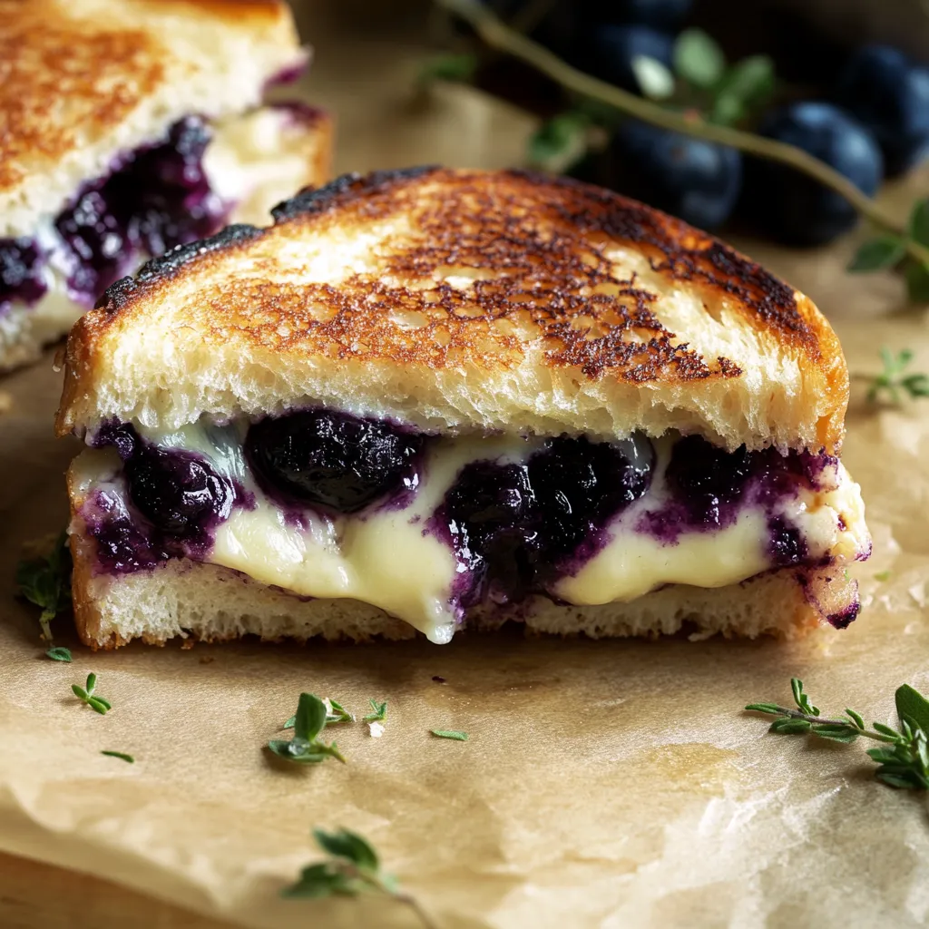 Blueberry White Cheddar Grilled Cheese