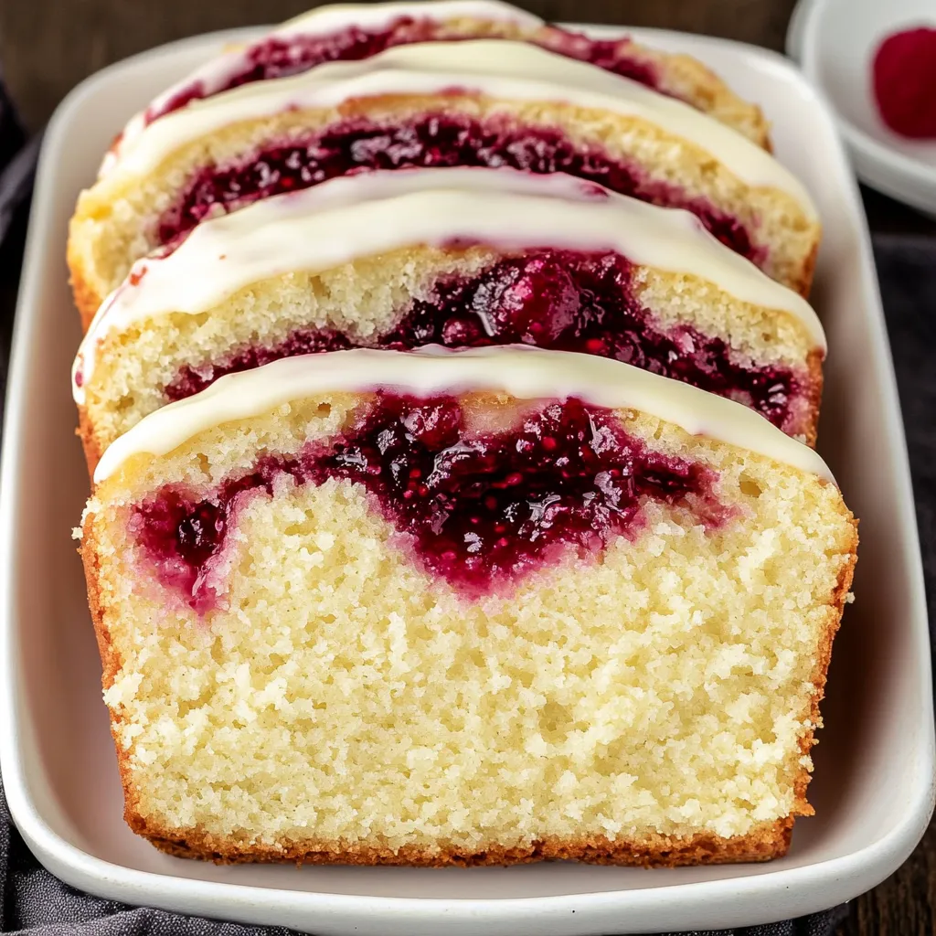 White Chocolate and Raspberry Loaf Cake