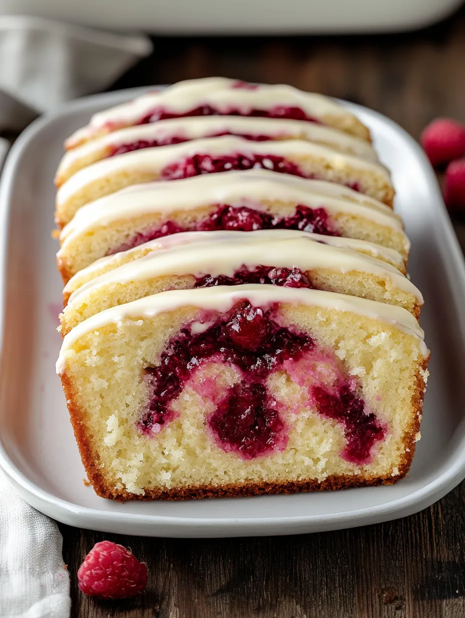 White Chocolate and Raspberry Loaf Cake Recipe