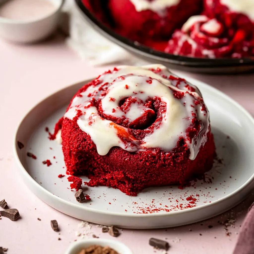 Red Velvet Cinnamon Rolls From Scratch