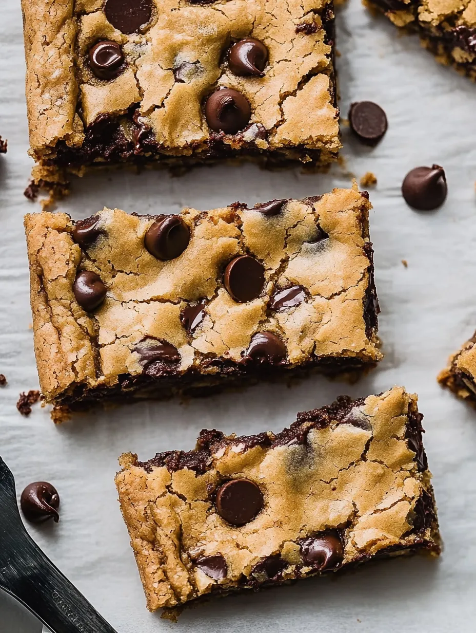 Classic Chocolate Chip Cookie Bars Homemade