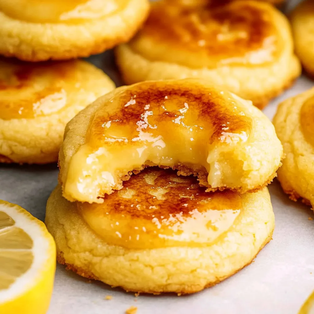 Lemon Crème Brûlée Cookies