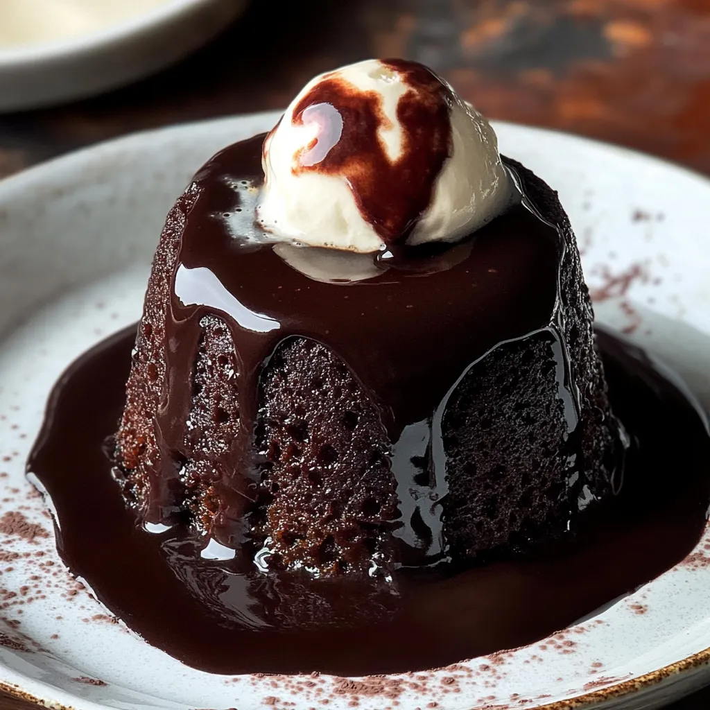 Chocolate Sticky Toffee Puddings for Two