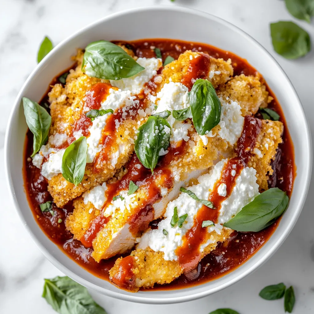 Chicken Parm Cottage Cheese Bowl