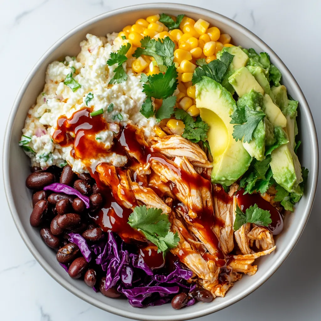 BBQ Chicken Cottage Cheese Bowl