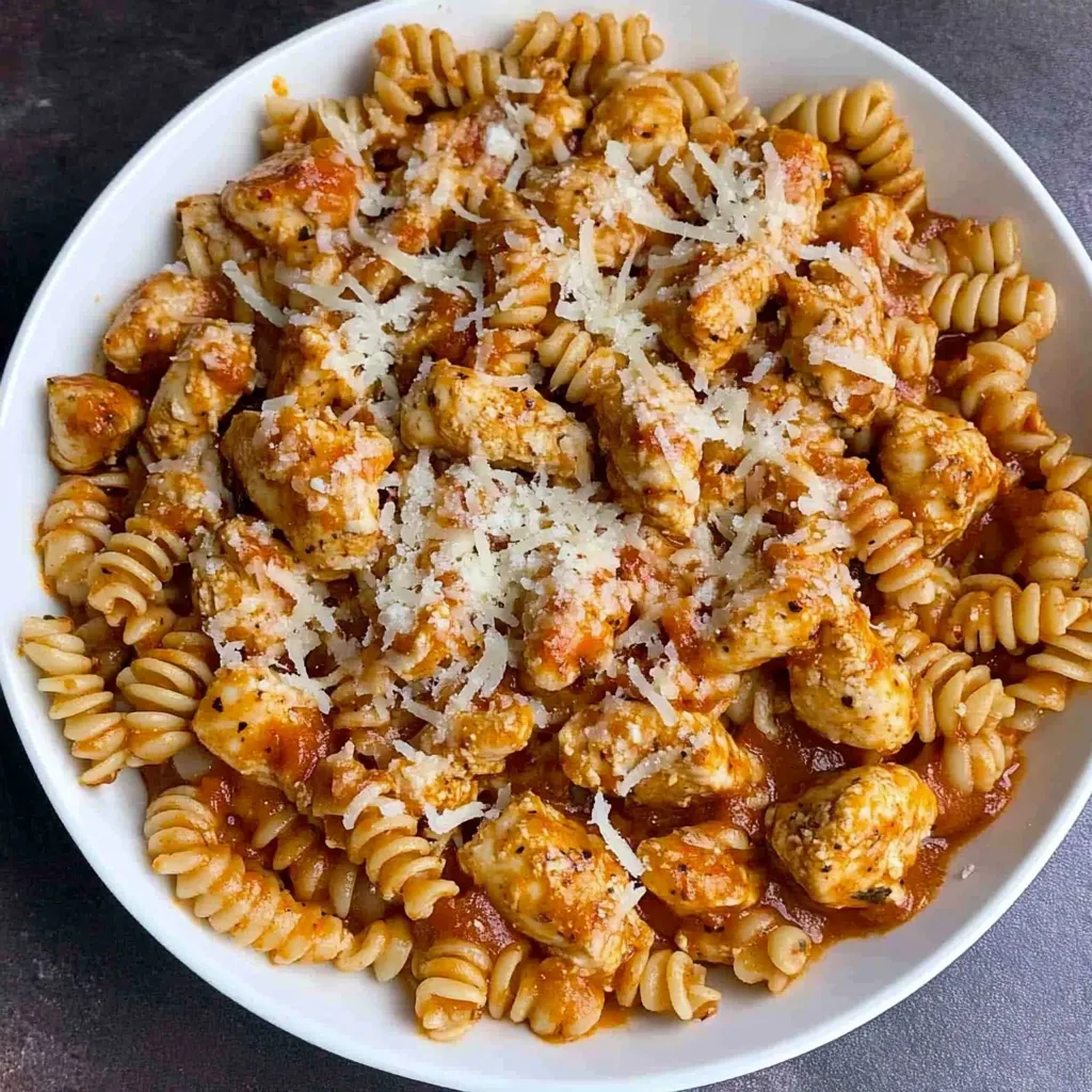 Garlic Parmesan Healthy Chicken Pasta