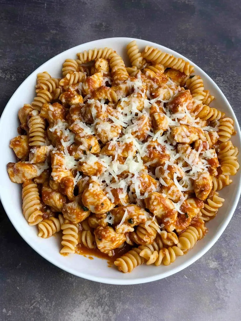 Garlic Parmesan Healthy Chicken Pasta Homemade