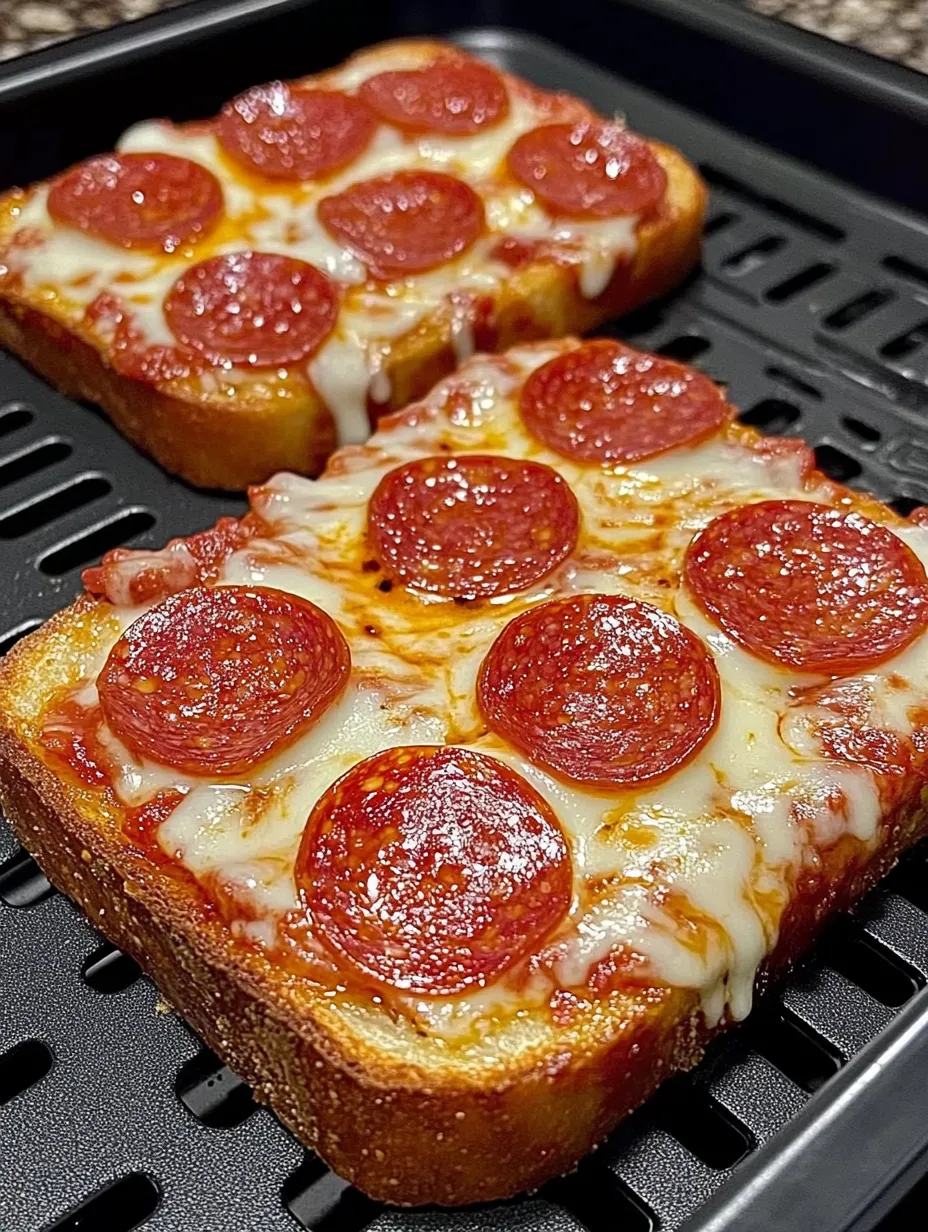 Air Fryer Pizza Toast Homemade