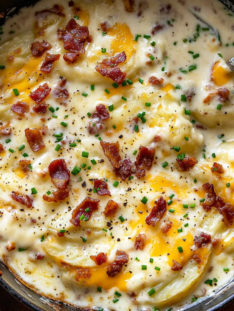 Loaded Scalloped Potatoes Homemade