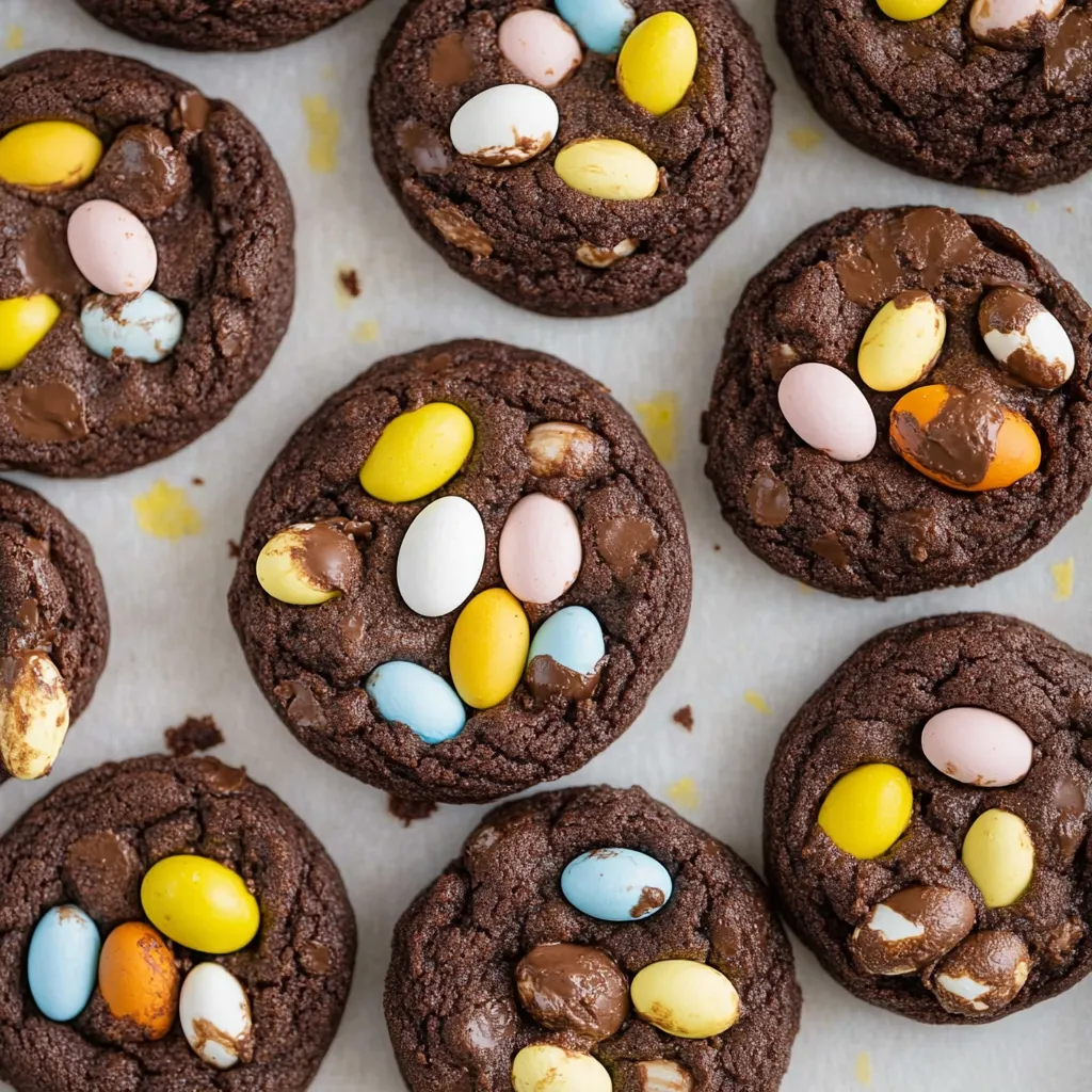 Mini Egg Brownie Cookies