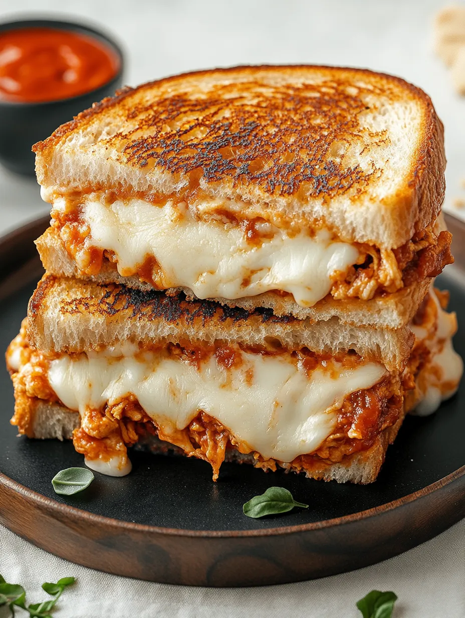 Easy Lazy Chicken Parmesan Grilled Cheese Recipe