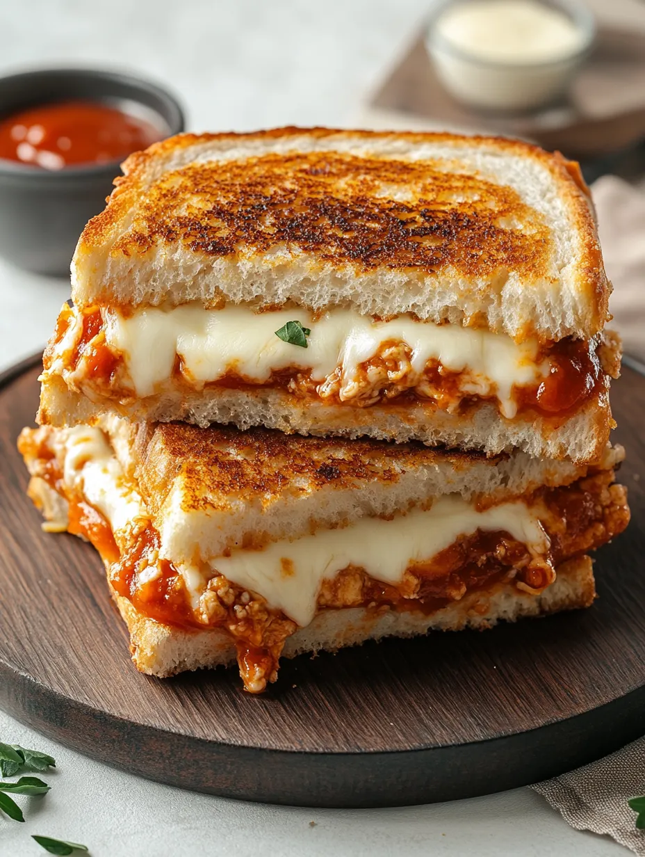 Lazy Chicken Parmesan Grilled Cheese Homemade