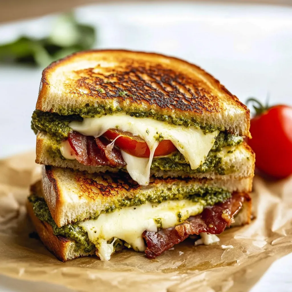 Pesto Grilled Cheese Sandwich