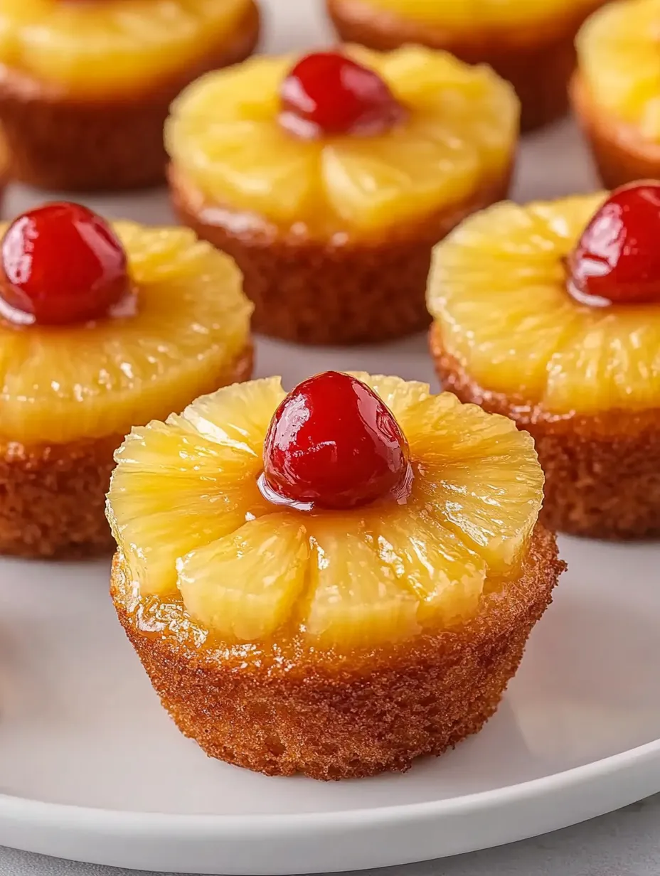 Pineapple Upside Down Cupcakes Homemade