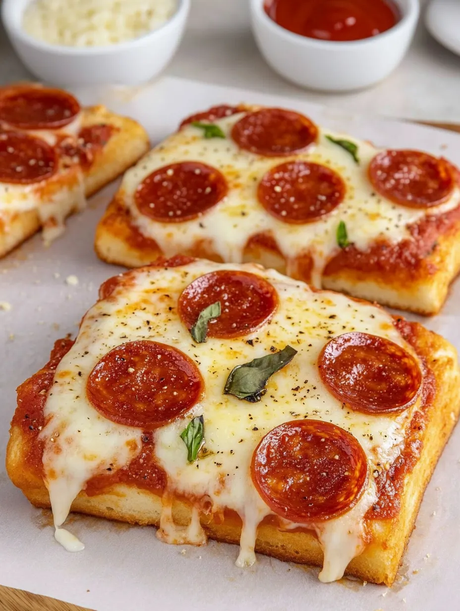 Easy Texas Toast Garlic Bread Pizza