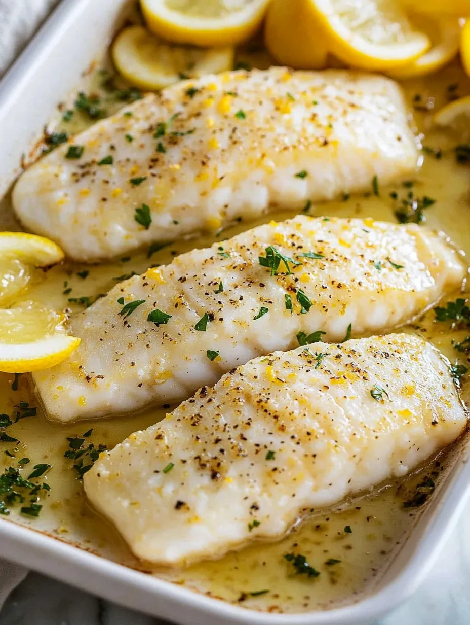 Lemon Garlic Butter Baked Cod Recipe