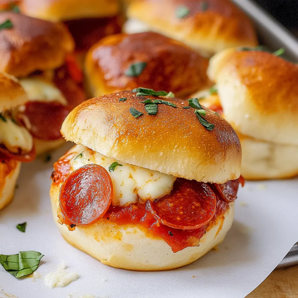 Pepperoni Pizza Sliders