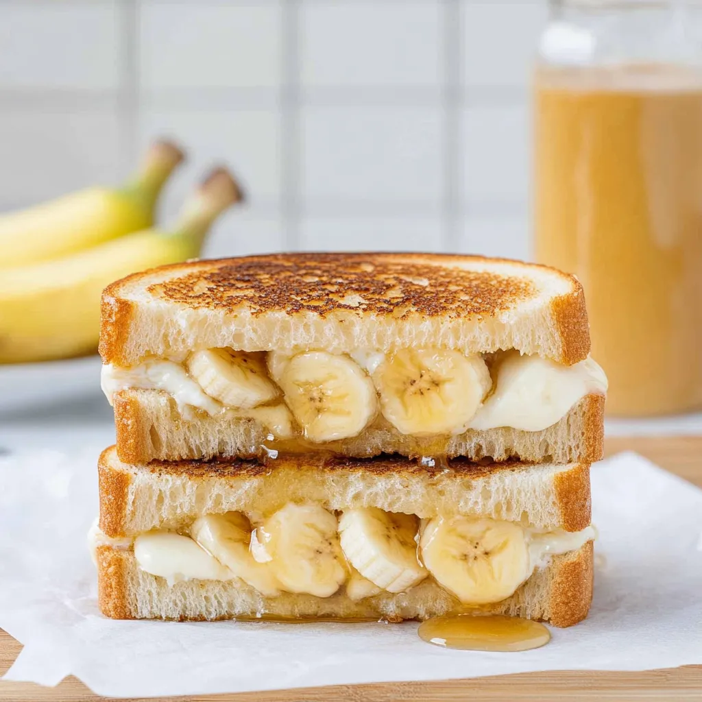 Honey Banana Grilled Cheese Sandwich