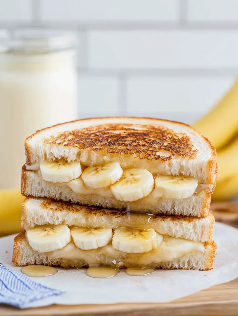 Honey Banana Grilled Cheese Sandwich Homemade