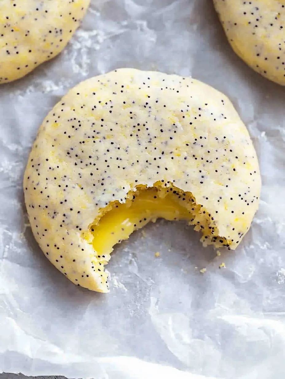 Easy Crumbl lemon poppy seed cookies