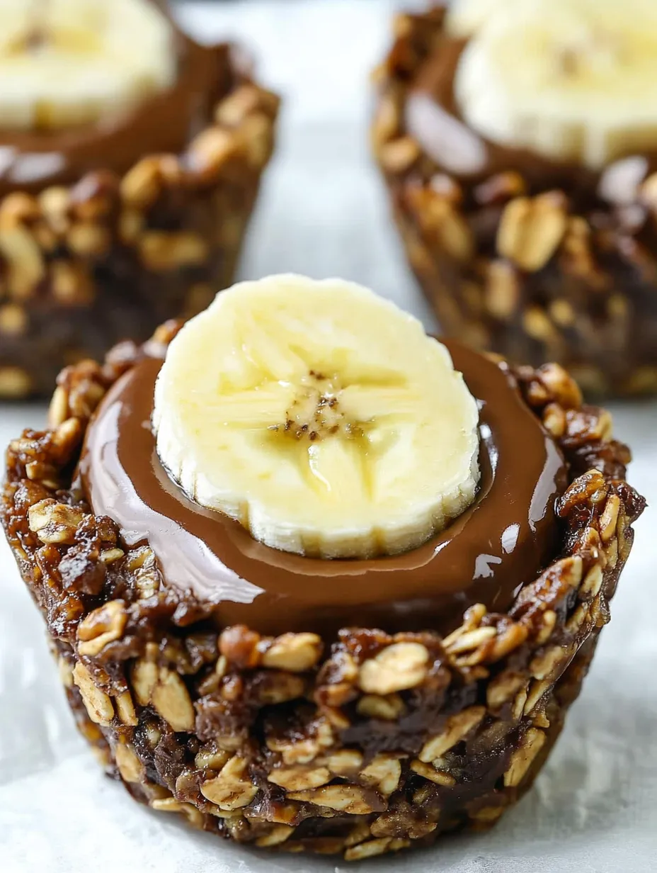 Chocolate Granola Cups with Peanut Butter Filling Recipe