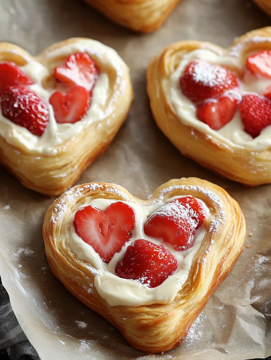 Strawberry Cream Danish Homemade