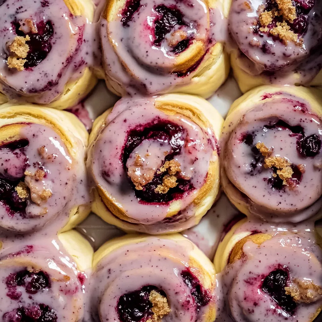 Soft & Gooey Blackberry Raspberry Sweet Rolls