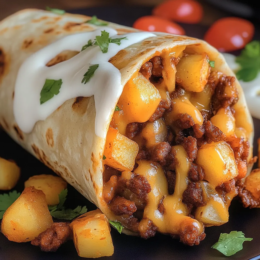 Cheesy Potato Burritos