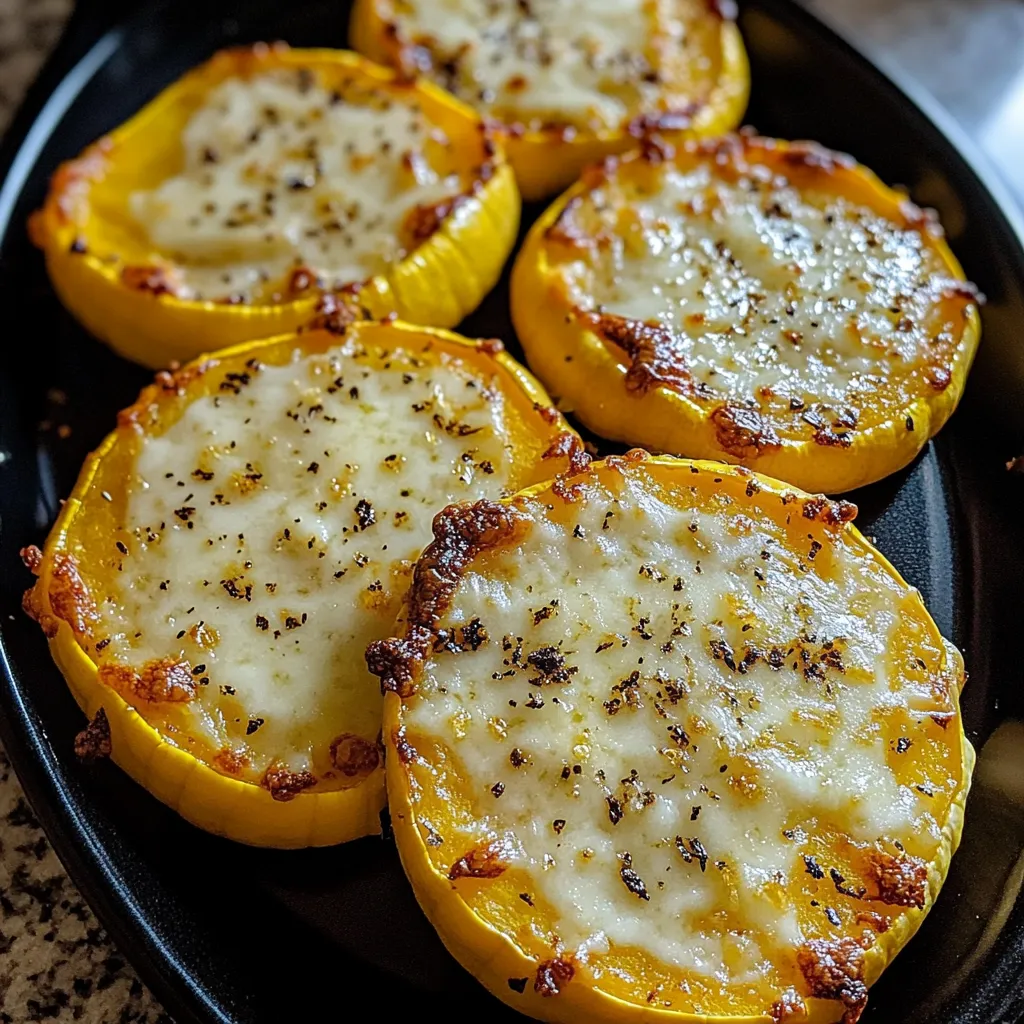 Cheesy Baked Squash Rounds