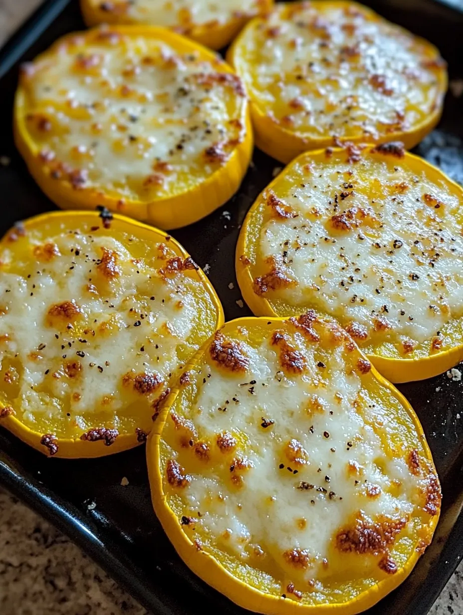 Cheesy Baked Squash Rounds Recipe