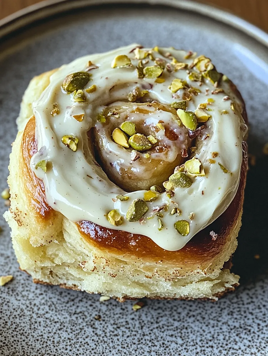 Small Batch Pistachio Cream Cinnamon Rolls Recipe