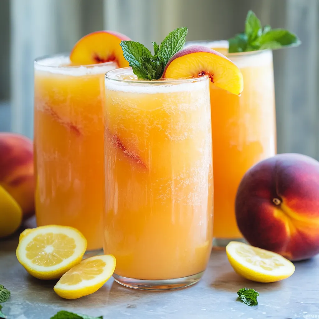 Refreshing Peach Lemonade